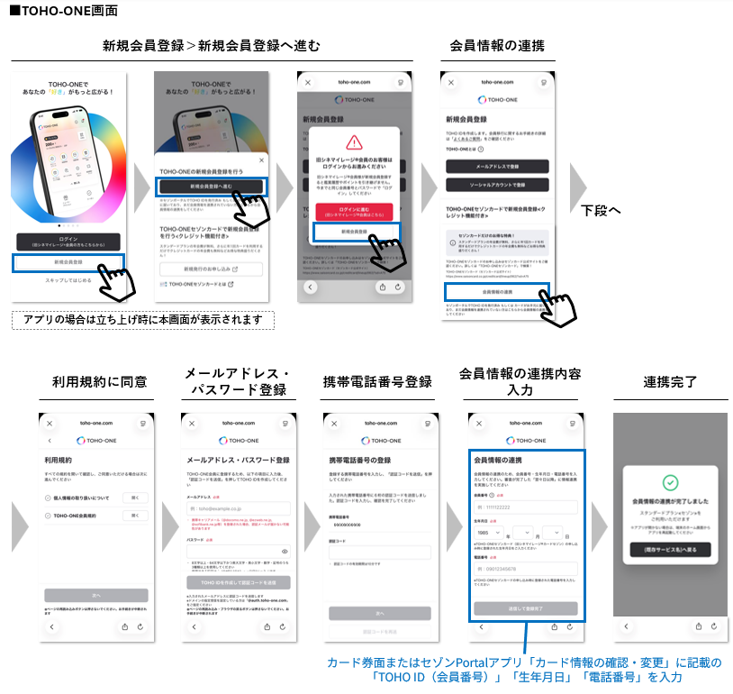 旧シネマイレージ®カードセゾンからの移行でTOHO-ONEにログインでき